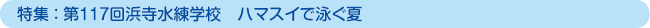特集:第117回浜寺水練学校